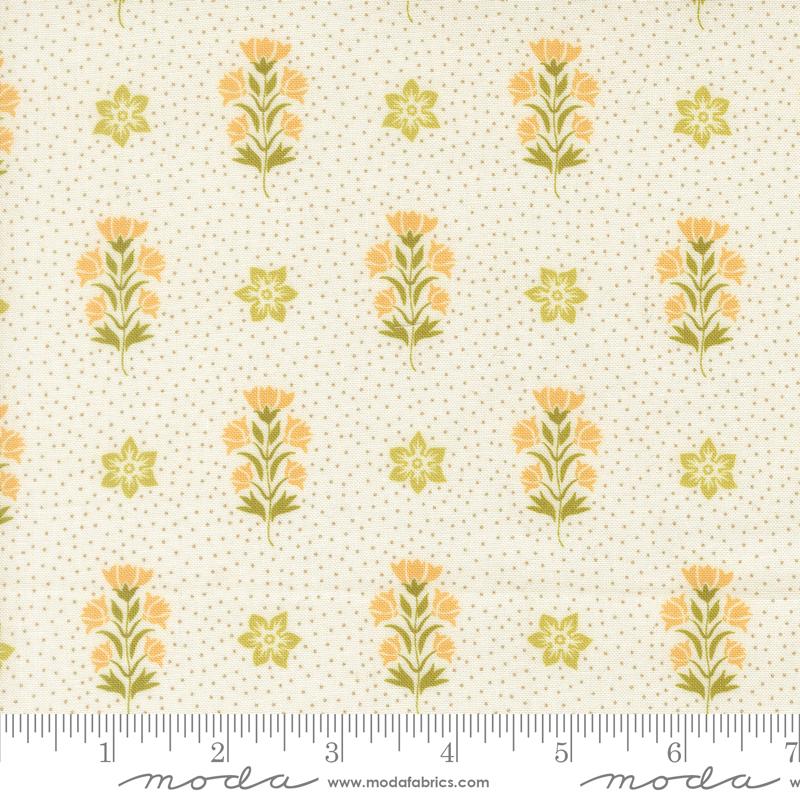 Fabric Moda Daisy Deco Flowers Larkspur and Linen by the Quarter Yard 35453-11