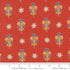 Fabric Moda Pomegranate Deco Flowers Larkspur and Linen by the Quarter Yard 35453-23