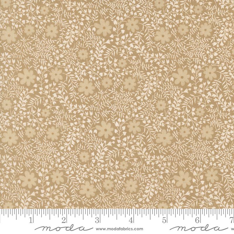 Fabric Moda Stone Summers Meadow Larkspur and Linen by the Quarter Yard 35454-17