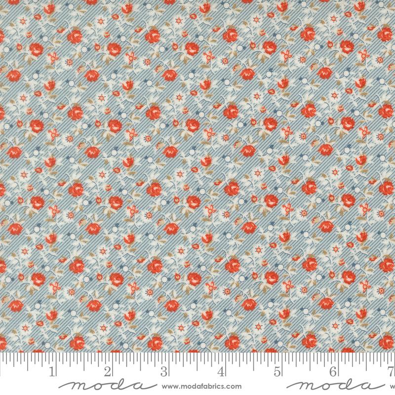 Fabric Moda Sky Petticoat Larkspur and Linen by the Quarter Yard 35455-24