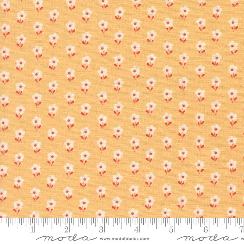 Fabric Moda Dandelion Daisies Larkspur and Linen by the Quarter Yard 35456-22