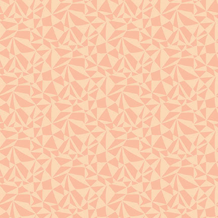 Fabric P&B Coral Faceted Geometric A Mother's Love by the Quarter Yard 6500-CORAL