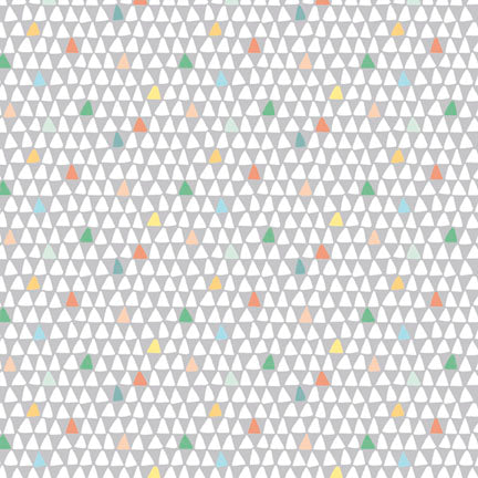 Fabric P&B Grey Triangles A Mother's Love by the Quarter Yard 6501-GREY