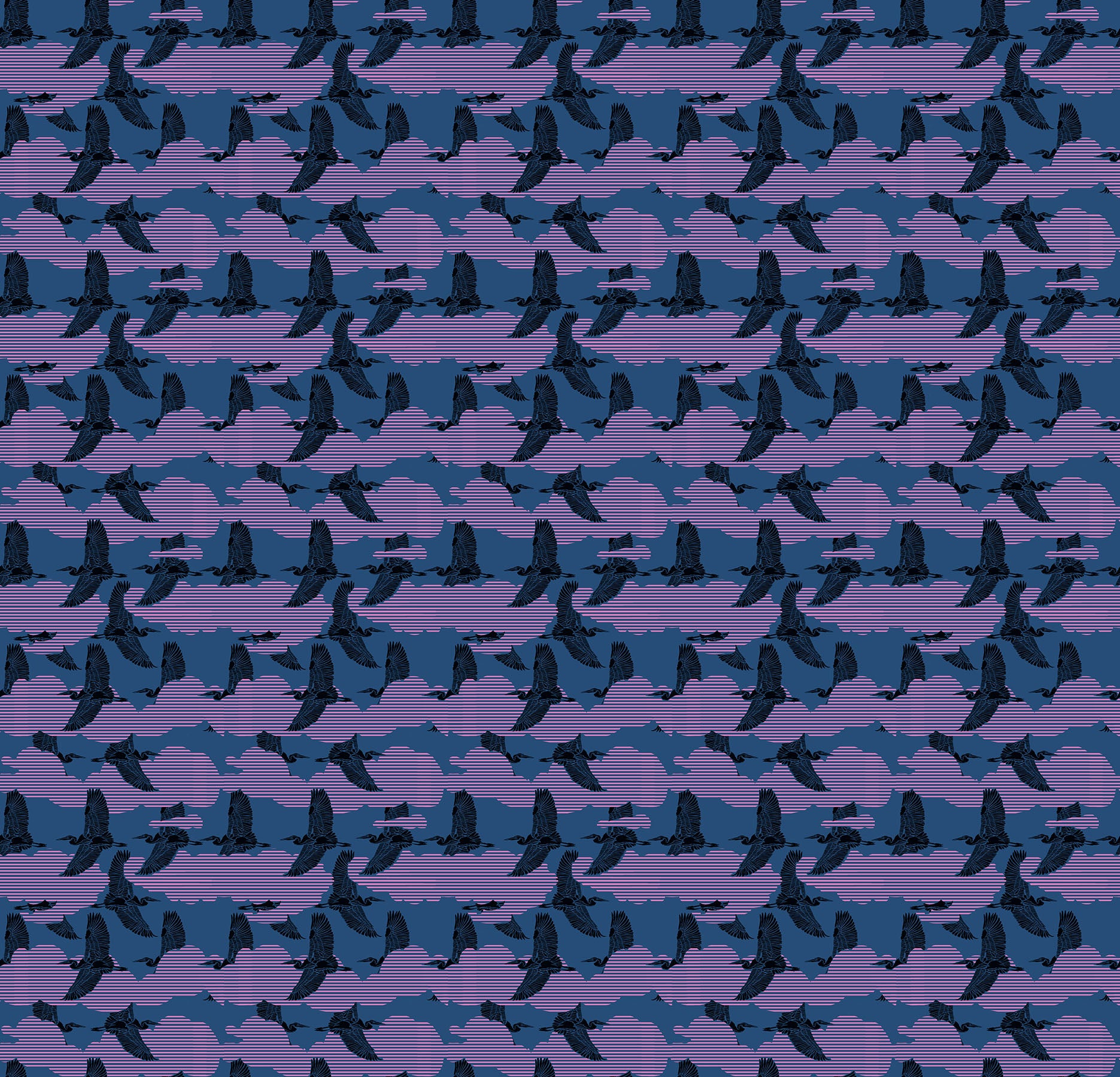 Fabric Anna Maria Ink Sedge Mosaic Menagerie by the Quarter Yard AMT188-69L