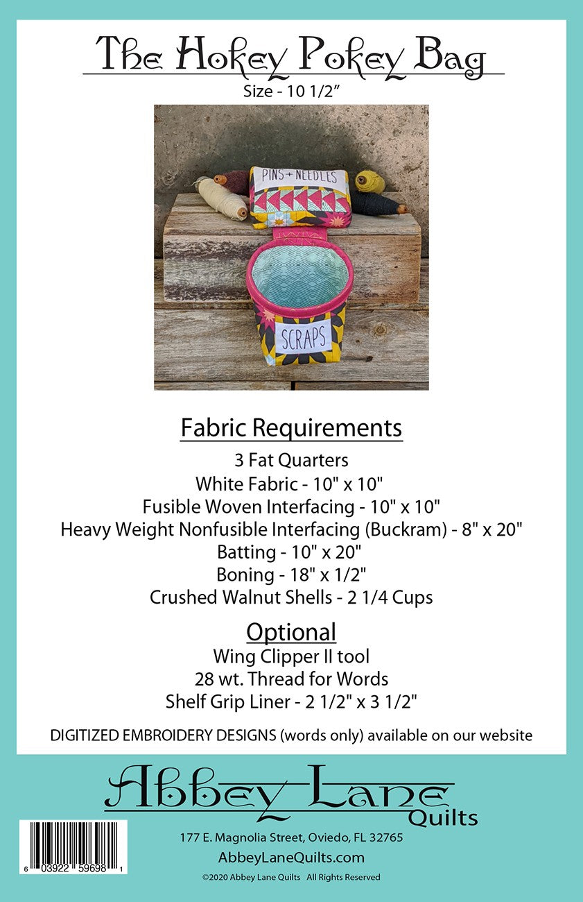 Abbey Lane Quilts Hokey Pokey Bag Pattern ALQ407