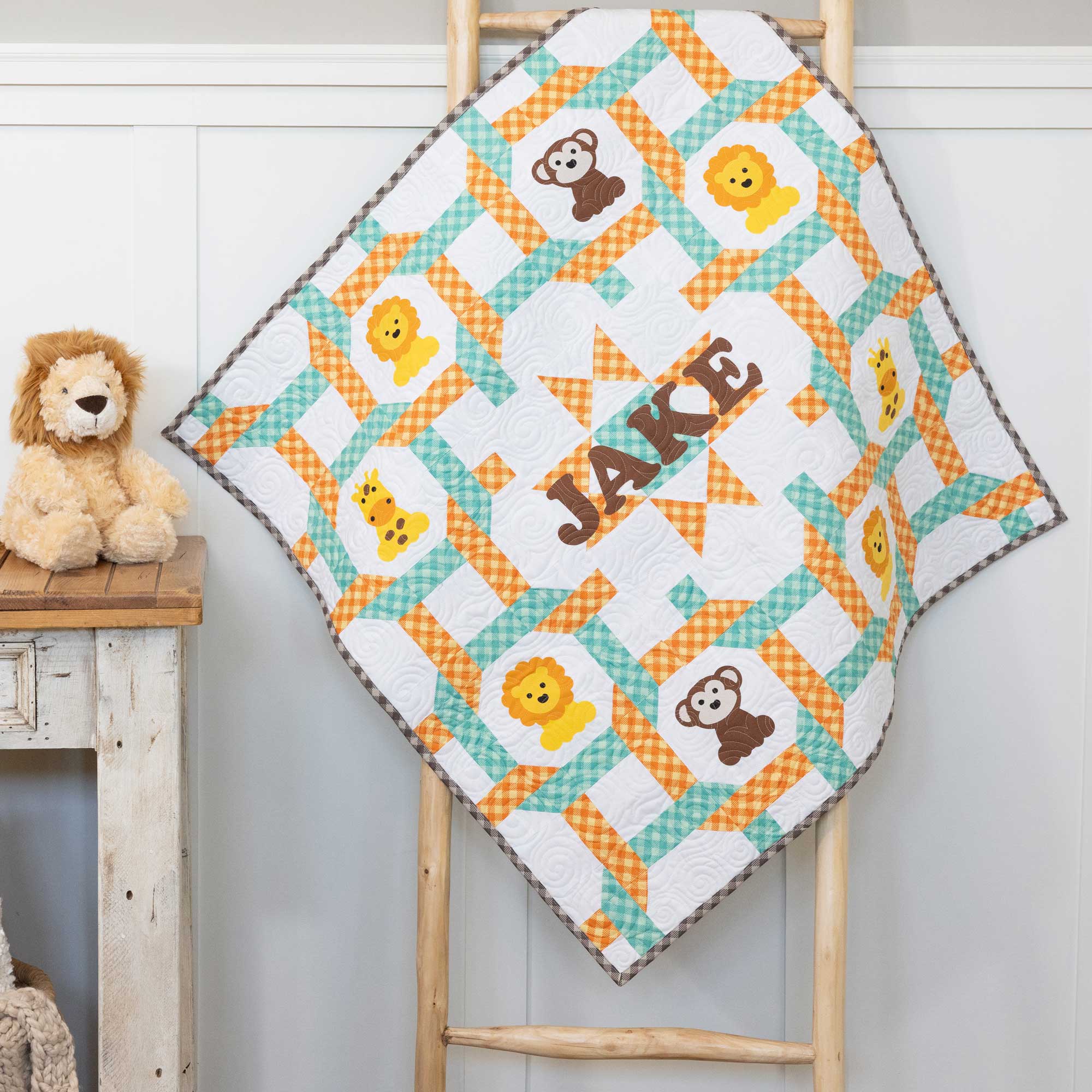 AccuQuilt GO! Baby Zoo Animals Die 55928 Starring You Baby Quilt Project