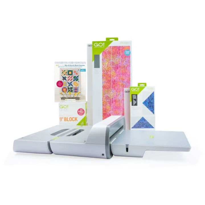 AccuQuilt GO! Big Fabric Cutter Just Add Fabric 9" Block Starter Pack 56405