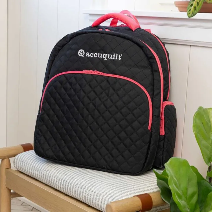 AccuQuilt GO! Black Fabric Cutter Backpack 55891