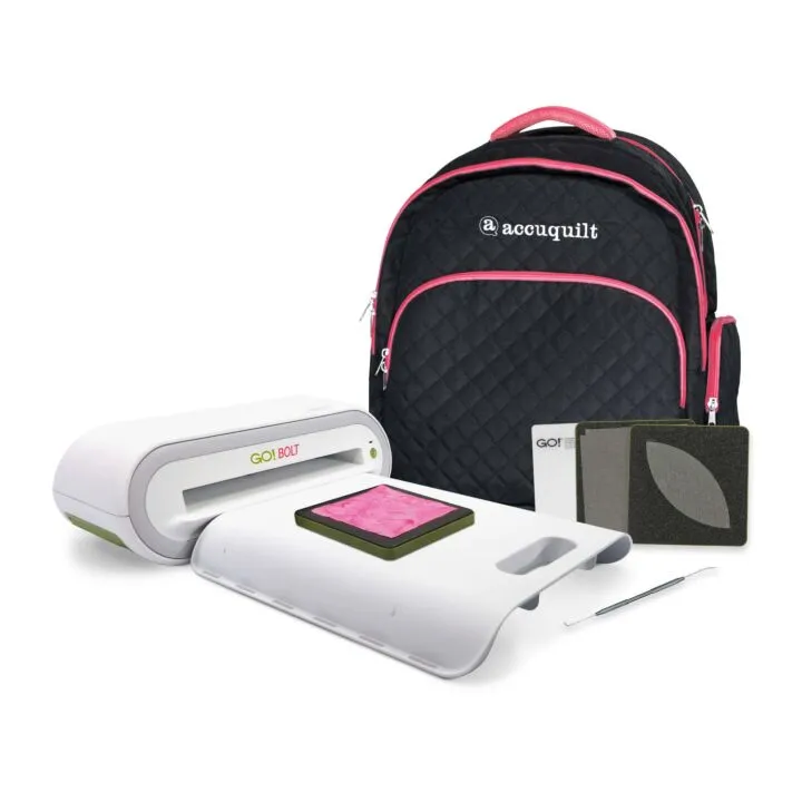 AccuQuilt GO! Bolt Fabric Cutter On-the-Go Starter Pack 56480
