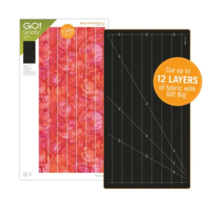 AccuQuilt GO! Grizzly Strip Cutter 1.5" (1" Finished) 7 Strips Die 59105