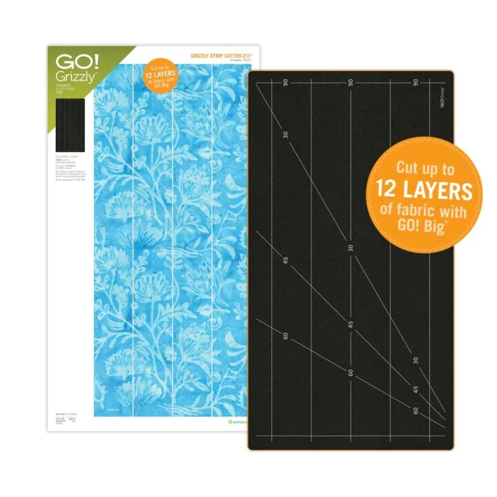 AccuQuilt GO! Grizzly Strip Cutter 2.5" (2" Finished) 4 Strips Die 59106