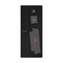 A black rectangular foam template or mold with labeled cutout areas C, B, D, and E, plus a small '5/8 in' measurement marking, shown on a plain white background.