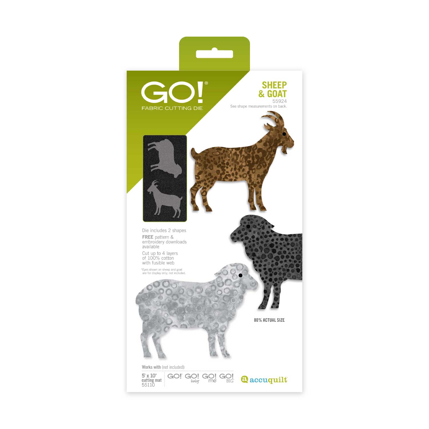 AccuQuilt GO! Sheep & Goat Die 55924