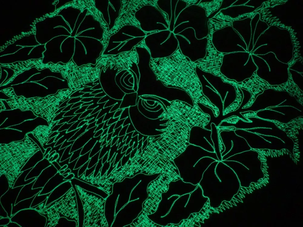 Wonderfil Ahrora Glow in the Dark Polyester Embroidery Thread 40wt 200yd Spool