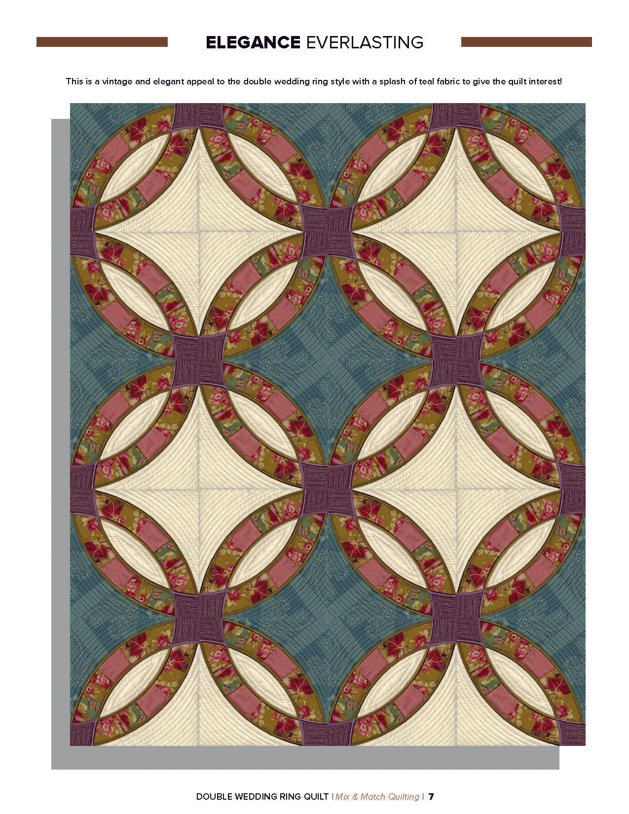 Anita Goodesign Double Wedding Ring Quilt Pattern Collection 314AGHD