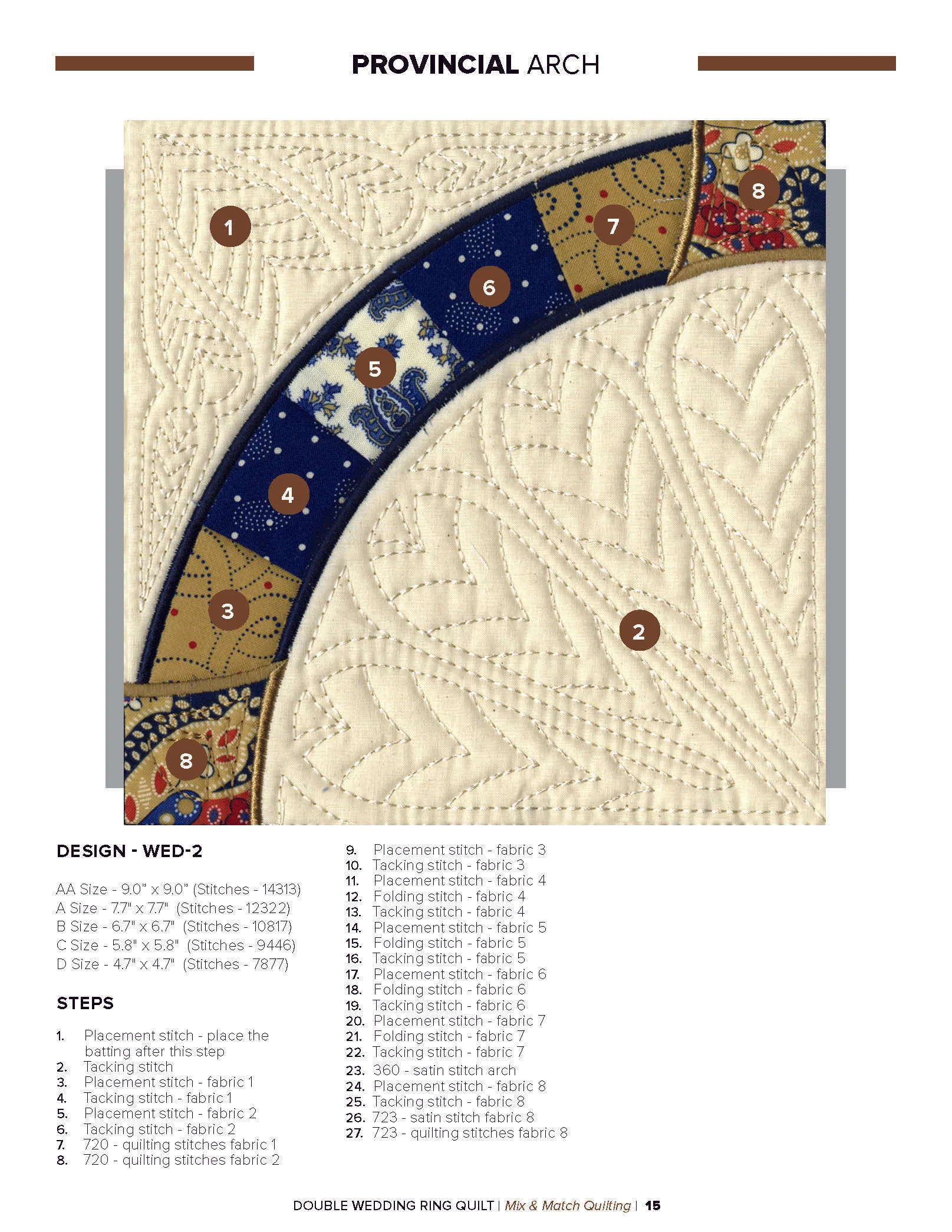 Anita Goodesign Double Wedding Ring Quilt Pattern Collection 314AGHD
