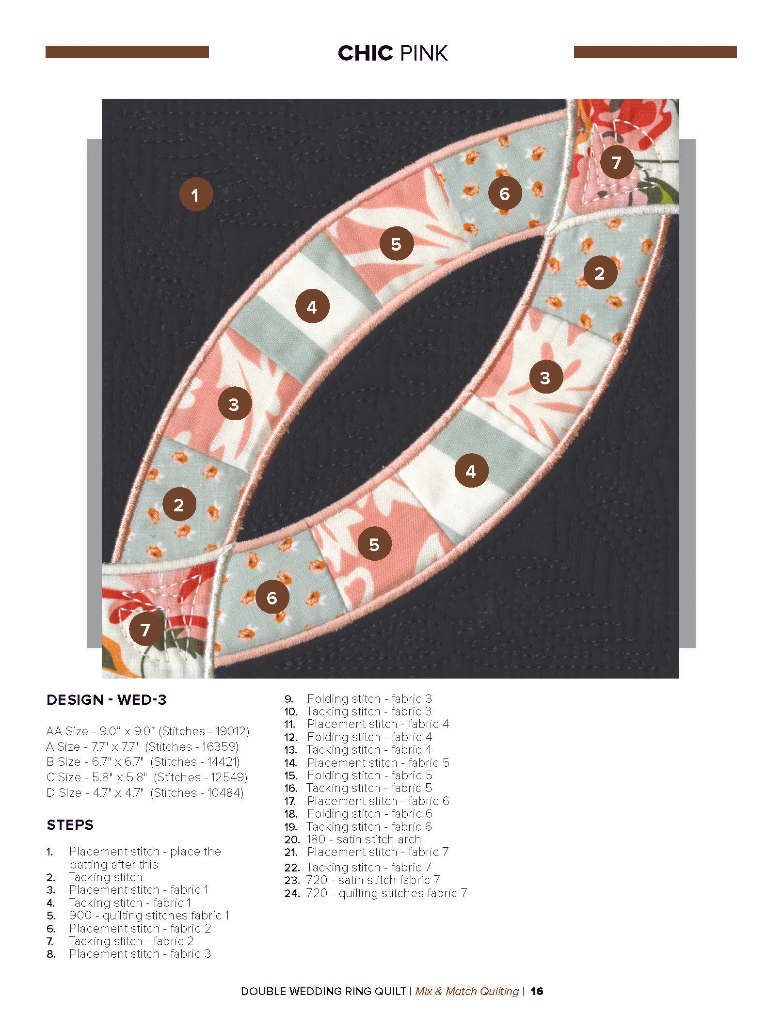 Anita Goodesign Double Wedding Ring Quilt Pattern Collection 314AGHD