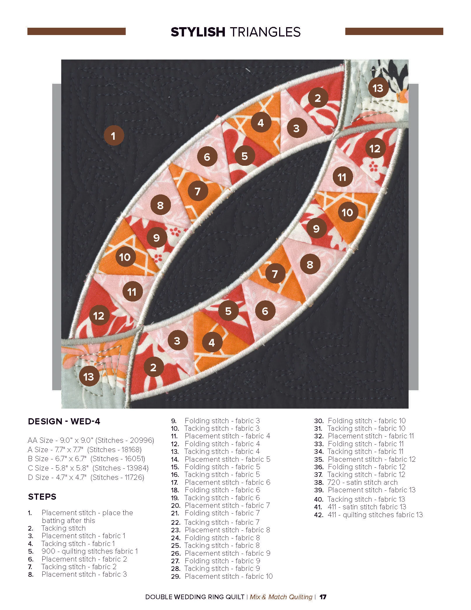 Anita Goodesign Double Wedding Ring Quilt Pattern Collection 314AGHD