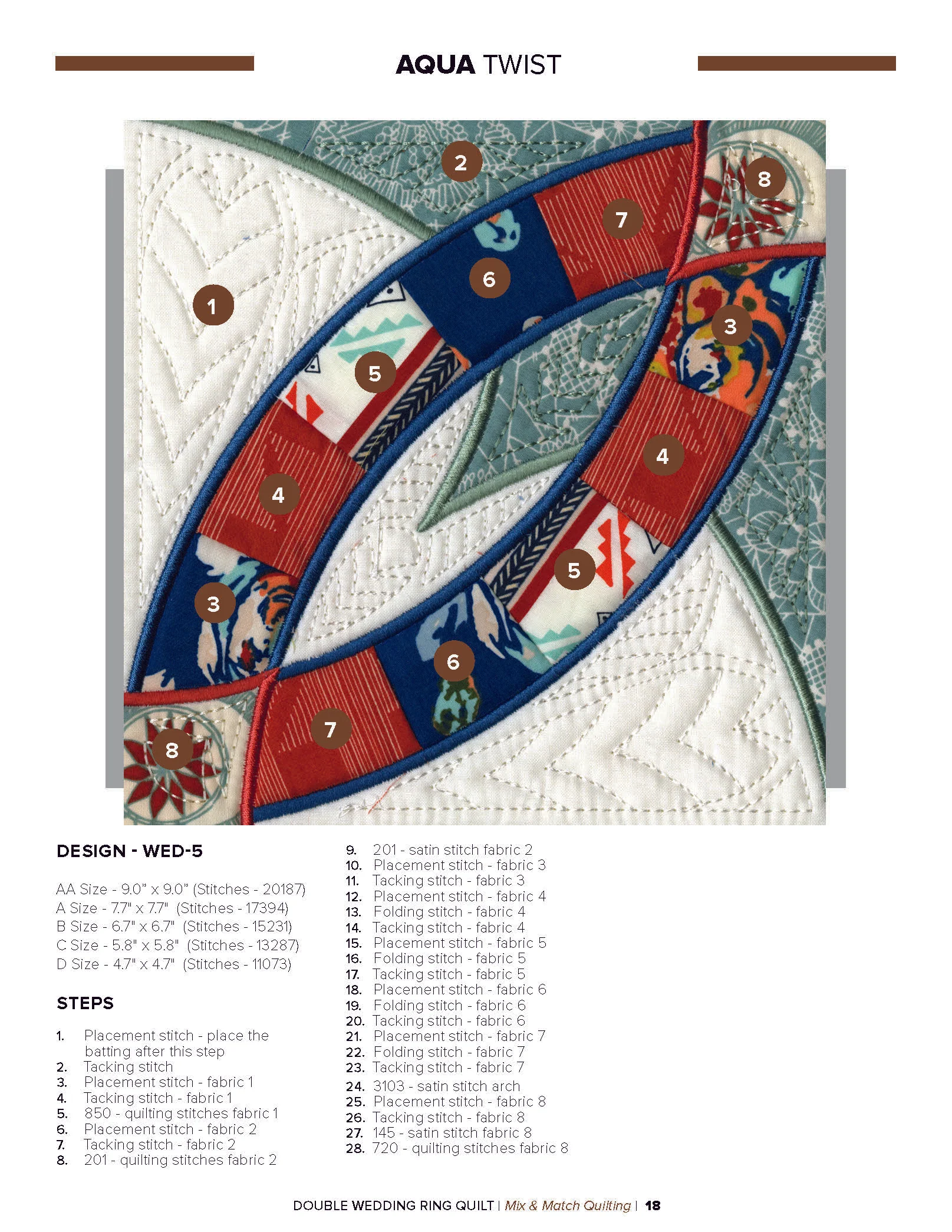 Anita Goodesign Double Wedding Ring Quilt Pattern Collection 314AGHD