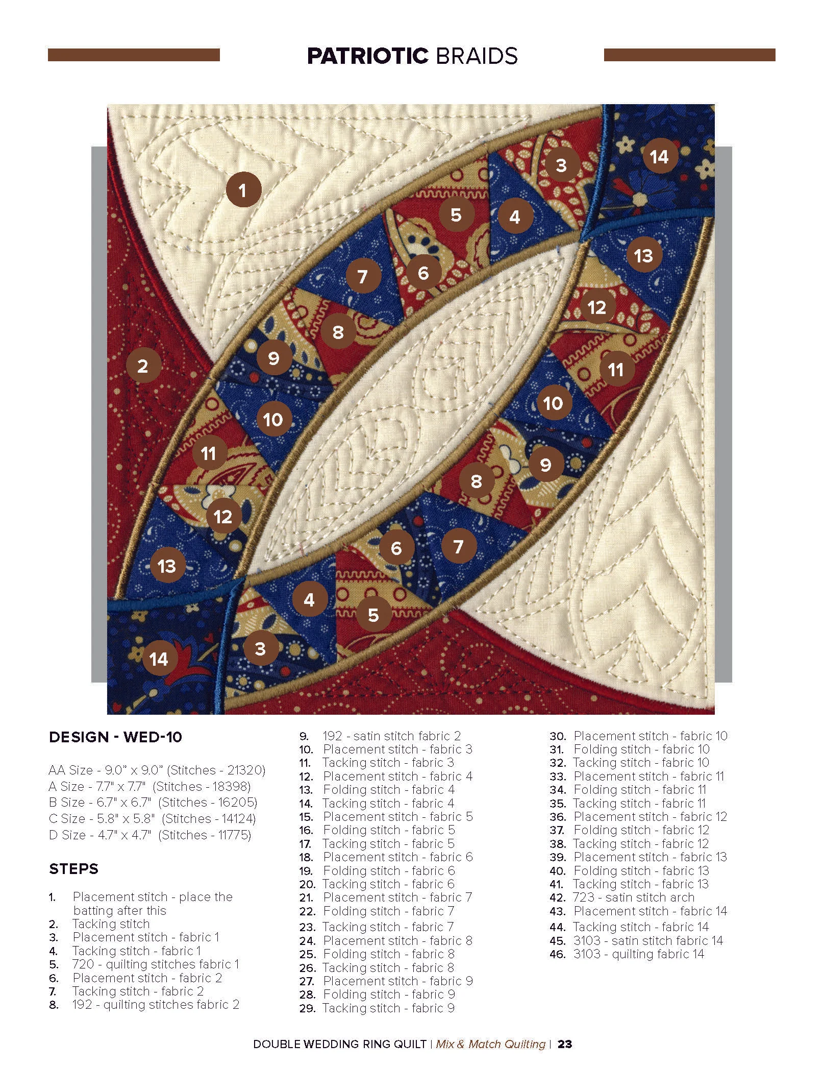Anita Goodesign Double Wedding Ring Quilt Pattern Collection 314AGHD