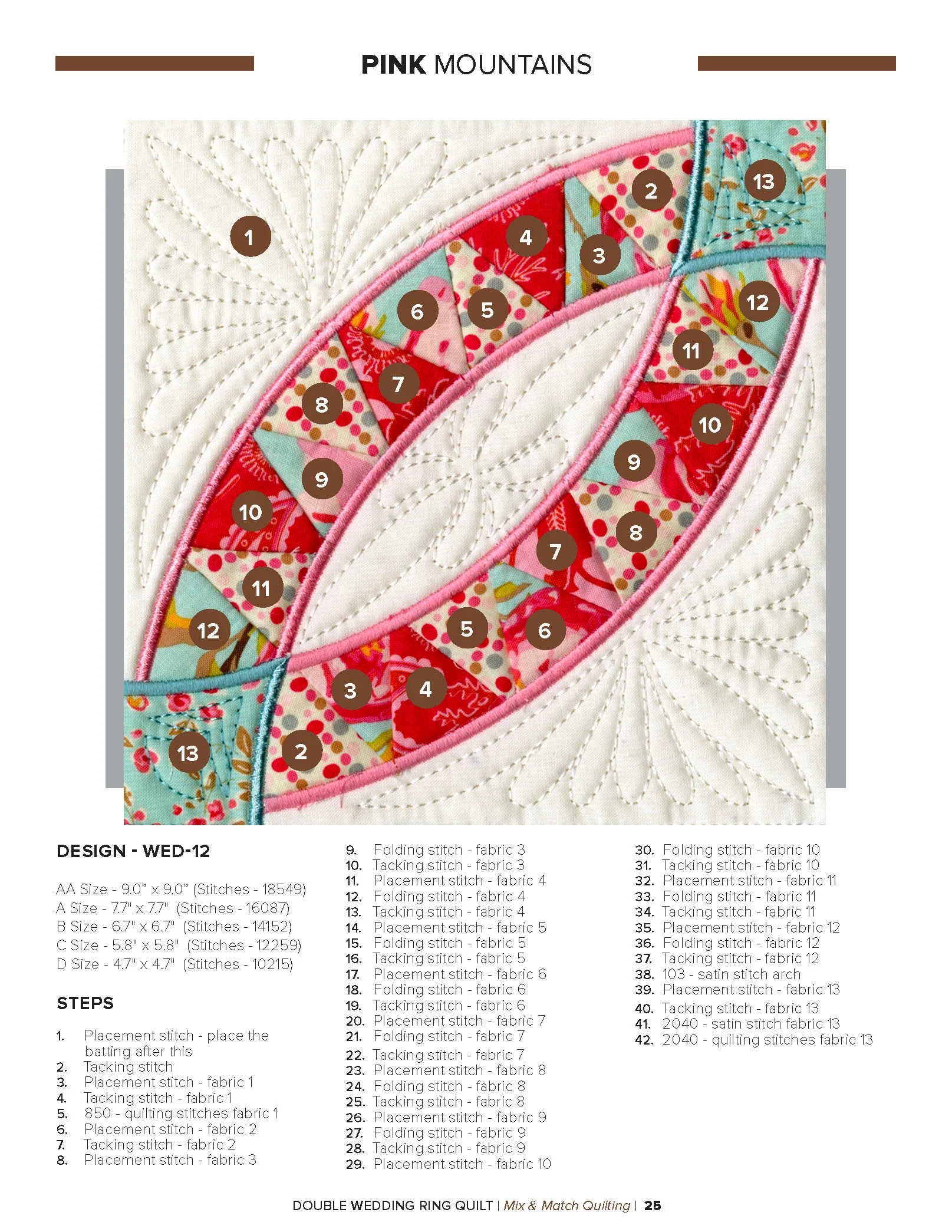 Anita Goodesign Double Wedding Ring Quilt Pattern Collection 314AGHD