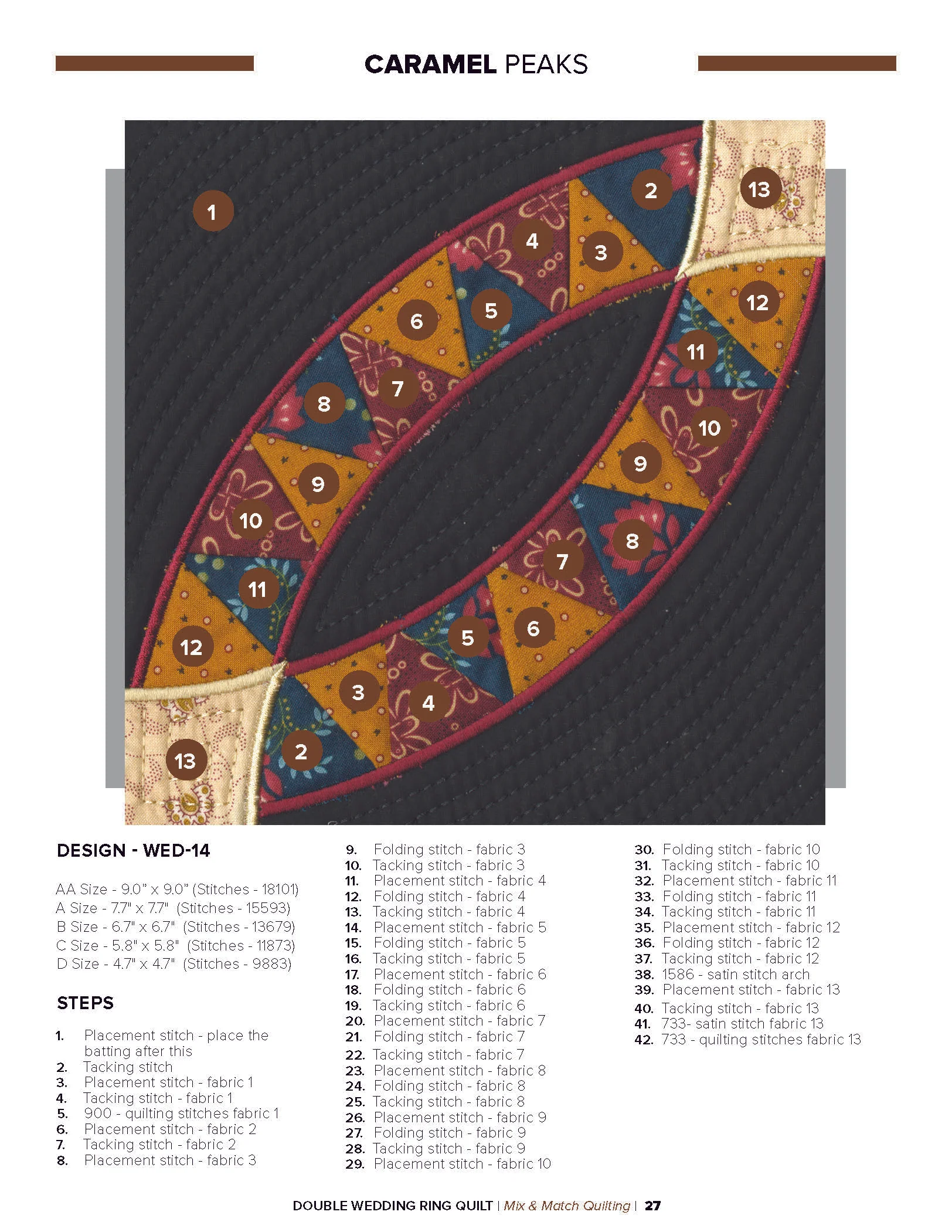 Anita Goodesign Double Wedding Ring Quilt Pattern Collection 314AGHD