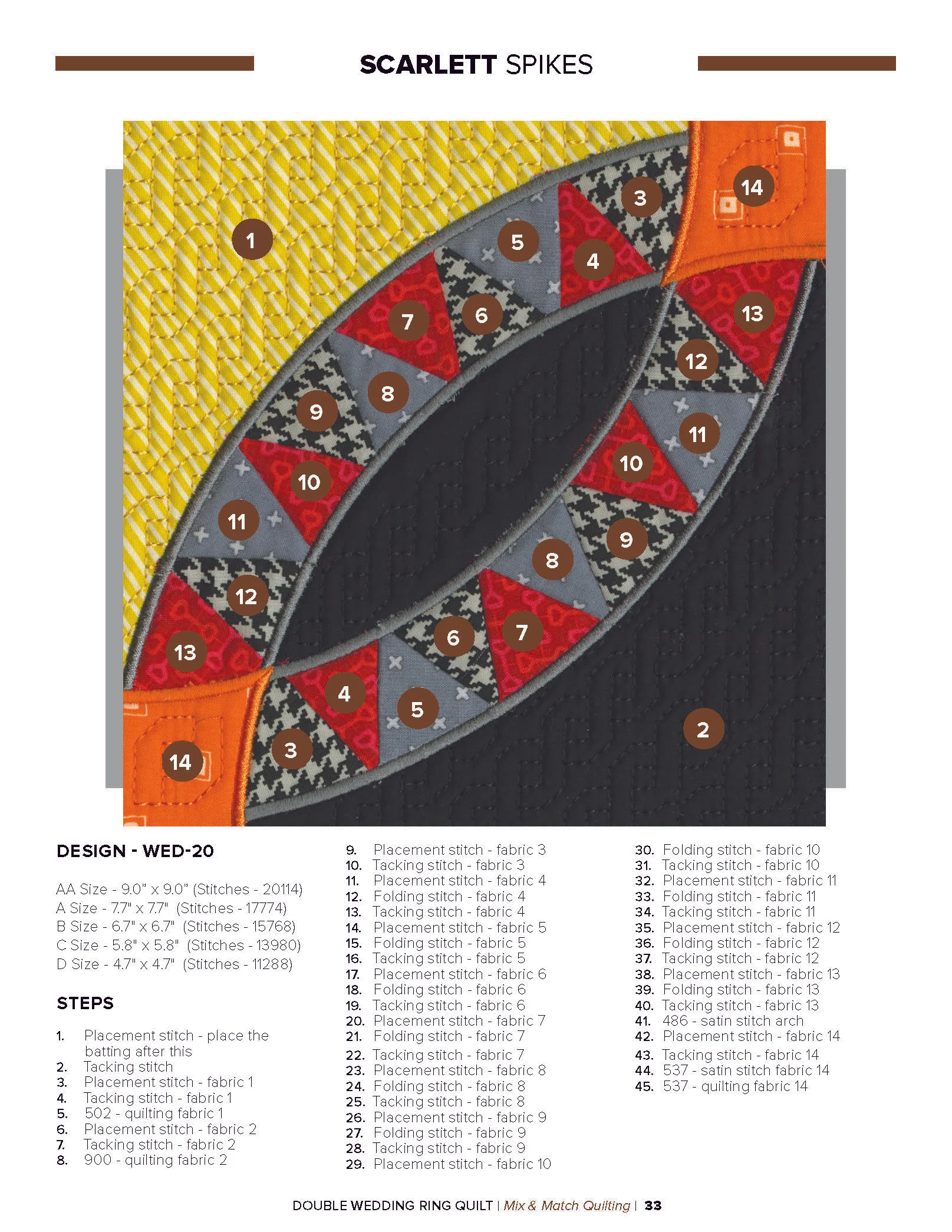 Anita Goodesign Double Wedding Ring Quilt Pattern Collection 314AGHD