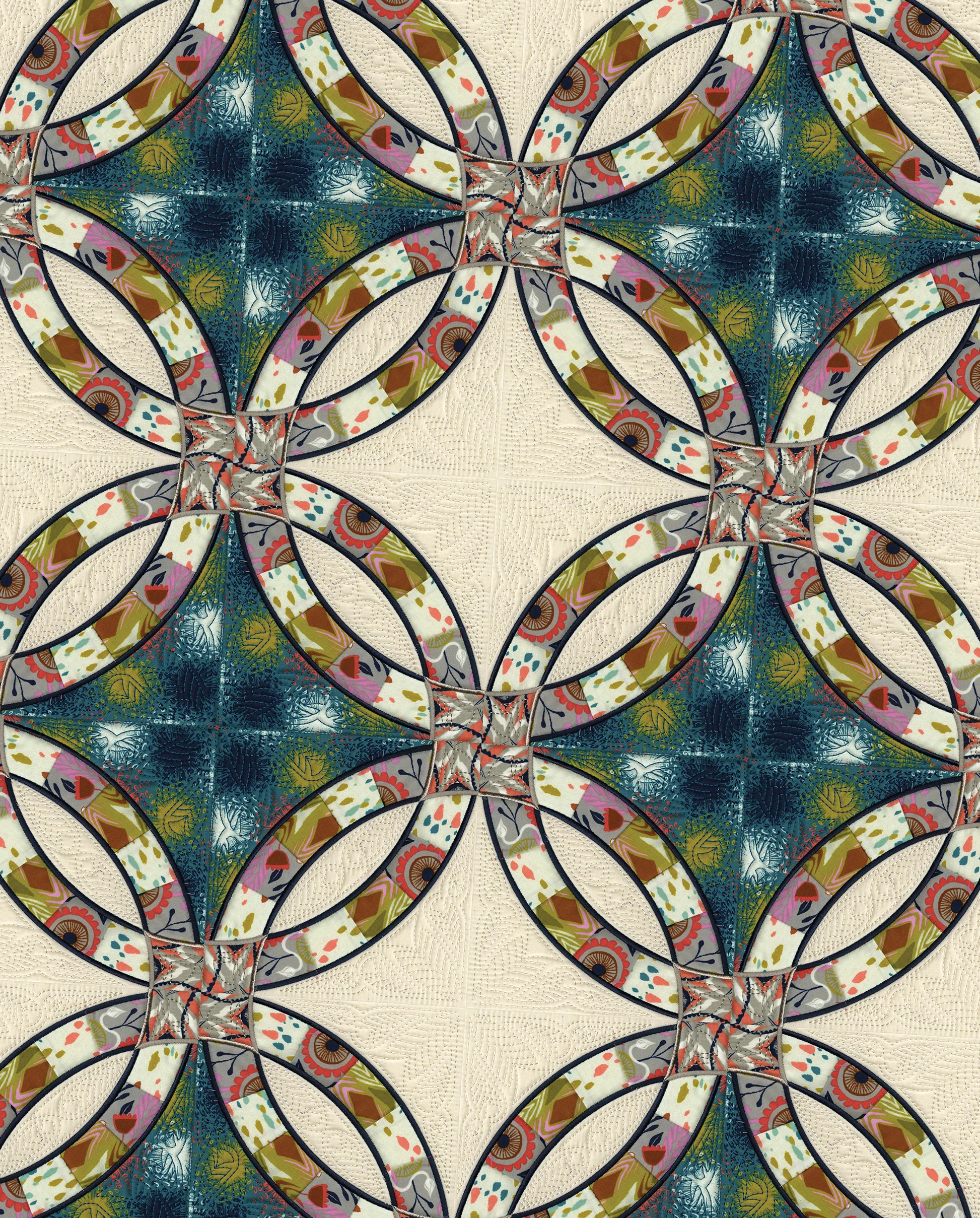 Anita Goodesign Double Wedding Ring Quilt Pattern Collection 314AGHD