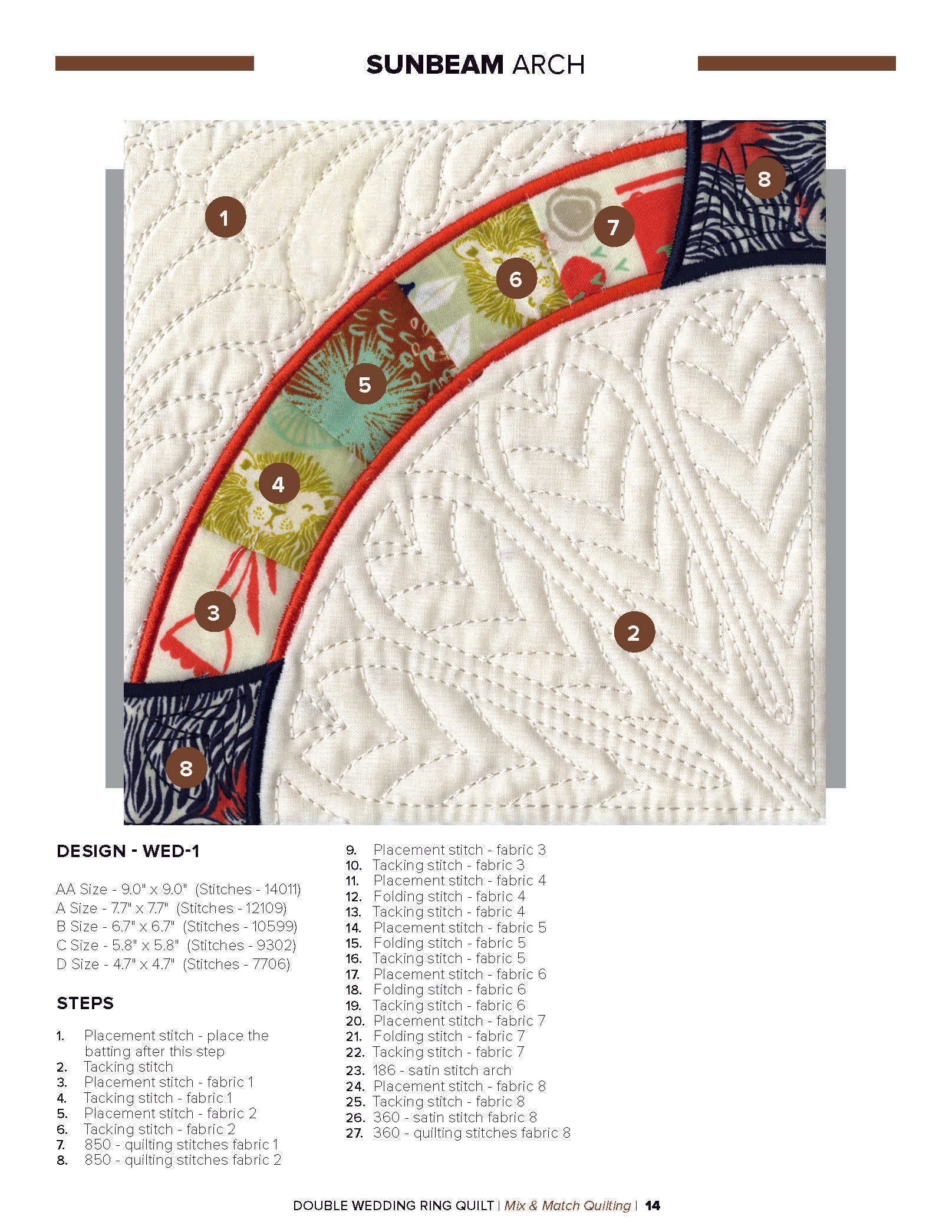 Anita Goodesign Double Wedding Ring Quilt Pattern Collection 314AGHD
