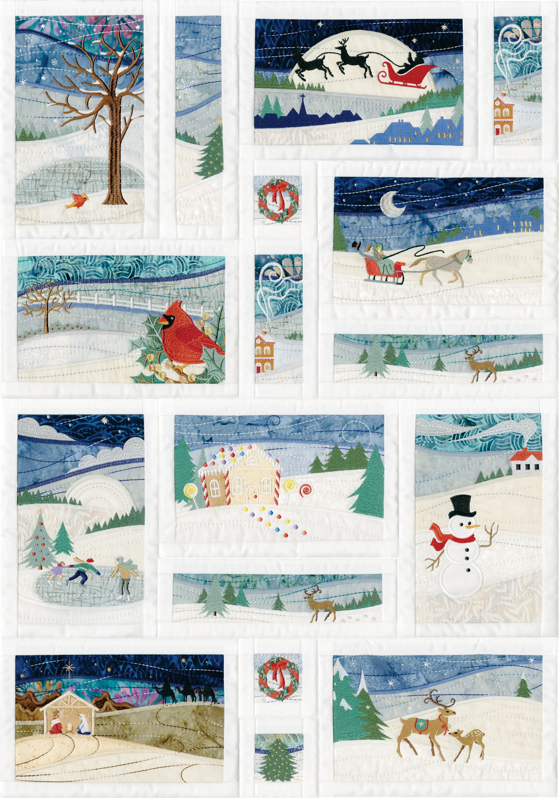 Anita Goodesign Landscape Christmas Quilt Pattern Collection 181MAGHD