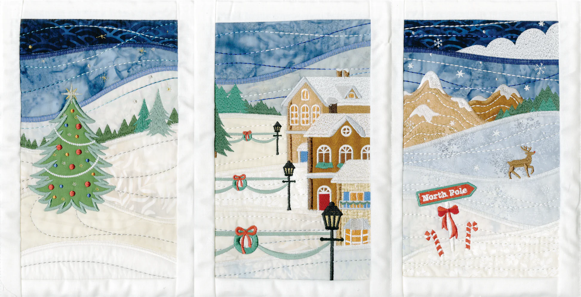 Anita Goodesign Landscape Christmas Quilt Pattern Collection 181MAGHD