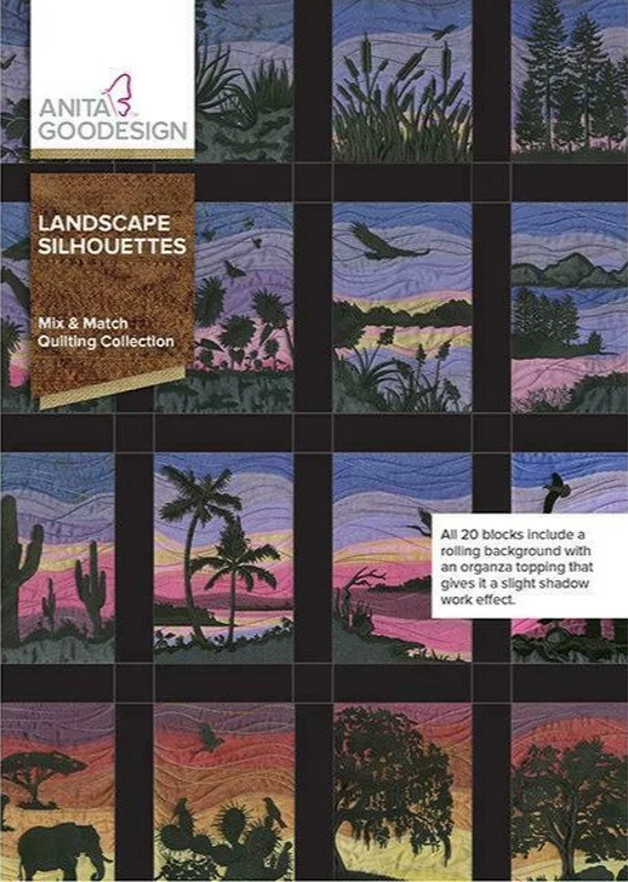 Anita Goodesign Landscape Silhouettes Quilt Pattern Collection 315AGHD