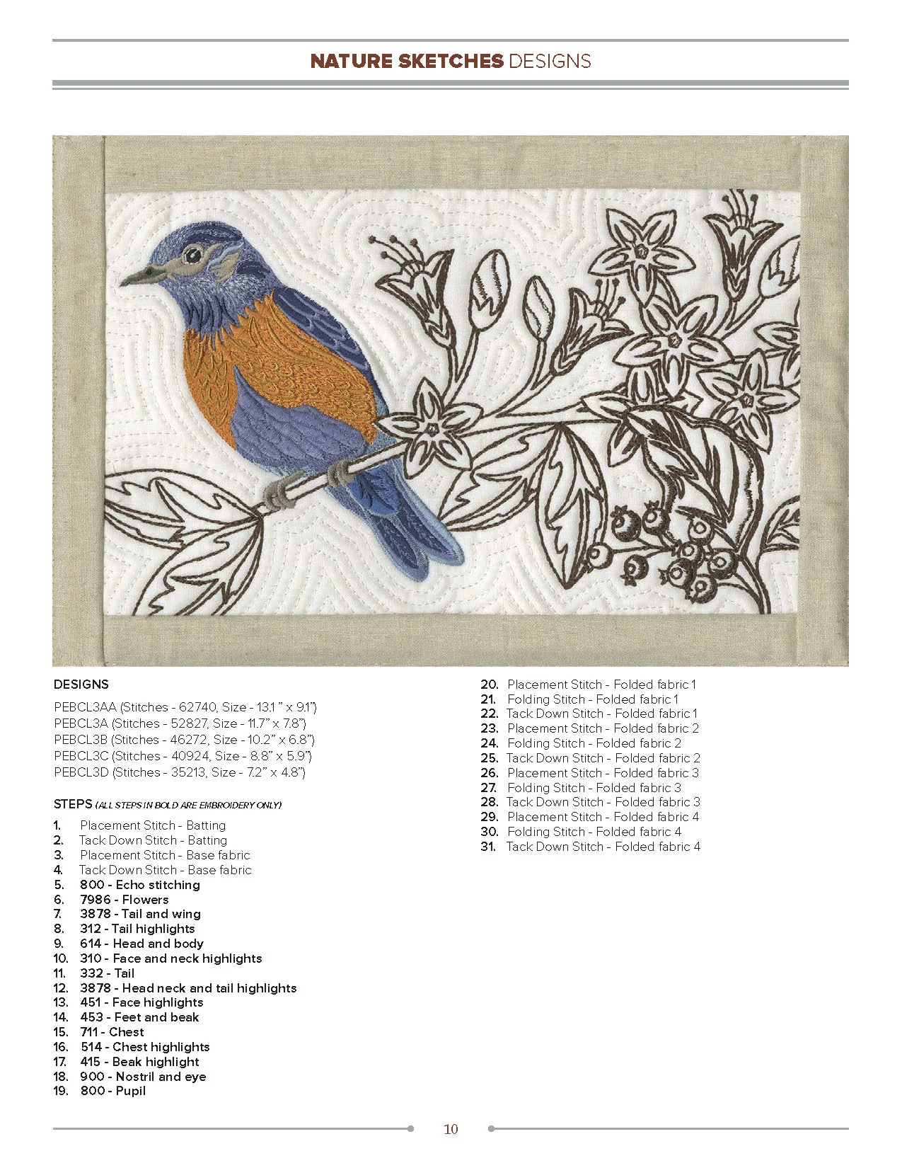 Anita Goodesign Nature Sketches Embroidery Design Collection 272AGHD