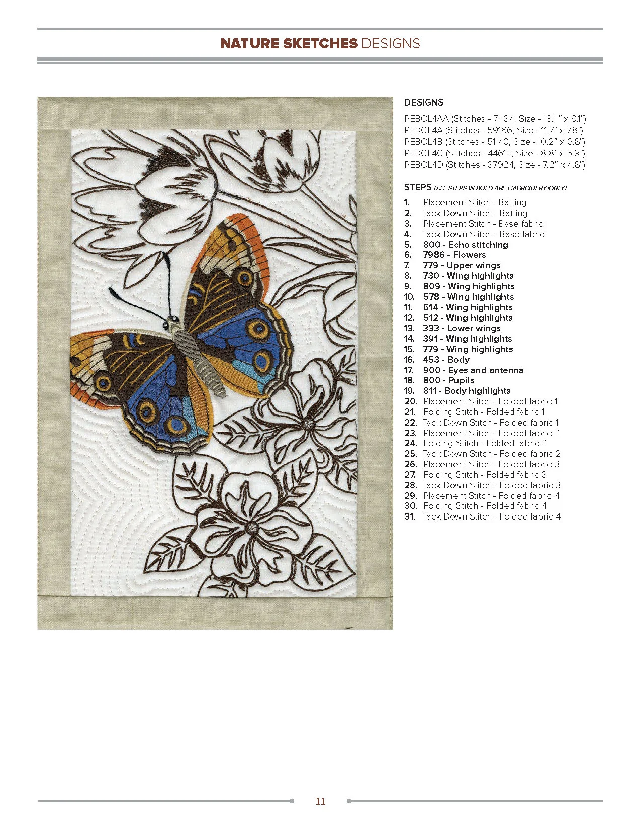 Anita Goodesign Nature Sketches Embroidery Design Collection 272AGHD