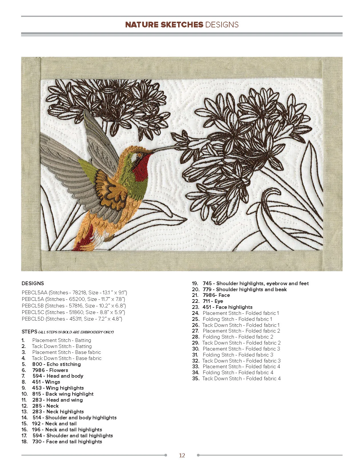 Anita Goodesign Nature Sketches Embroidery Design Collection 272AGHD