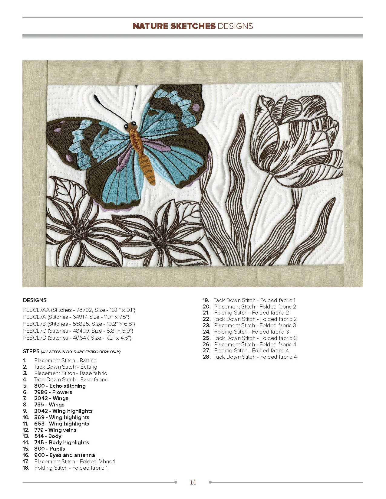 Anita Goodesign Nature Sketches Embroidery Design Collection 272AGHD