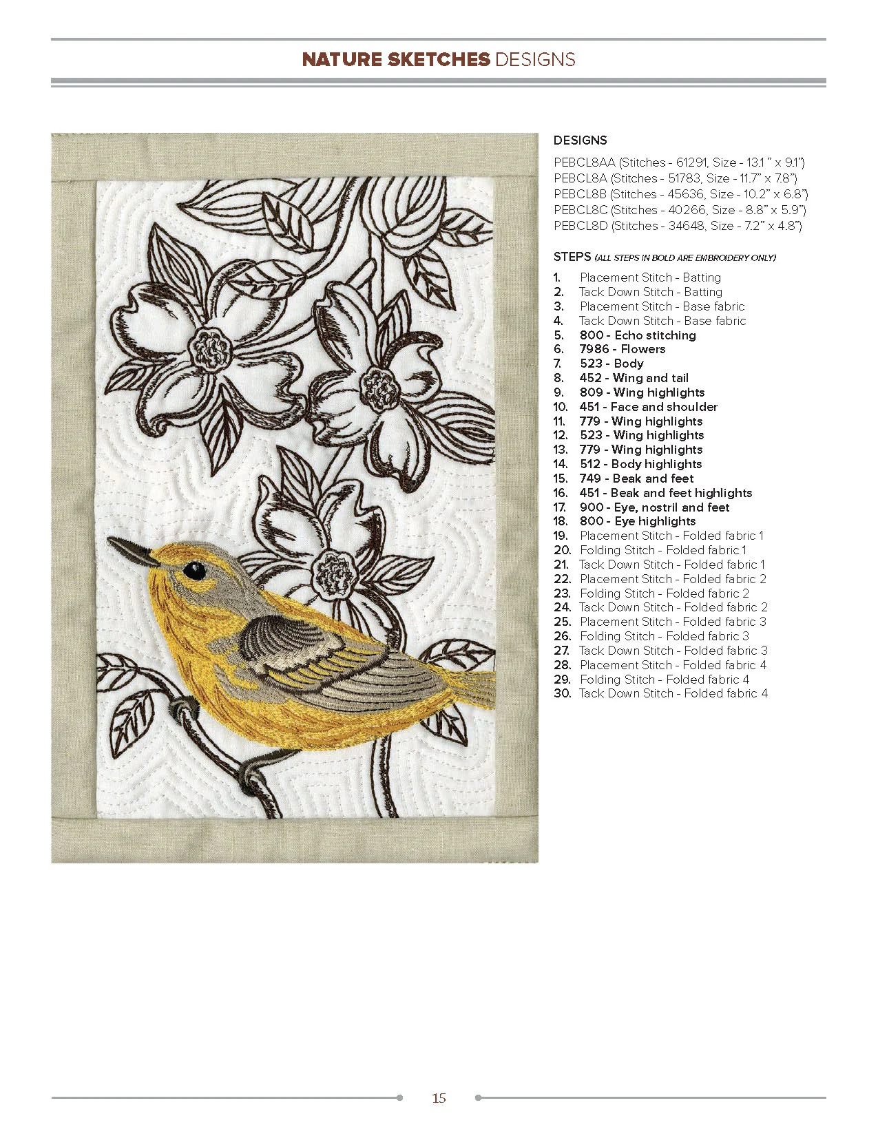 Anita Goodesign Nature Sketches Embroidery Design Collection 272AGHD
