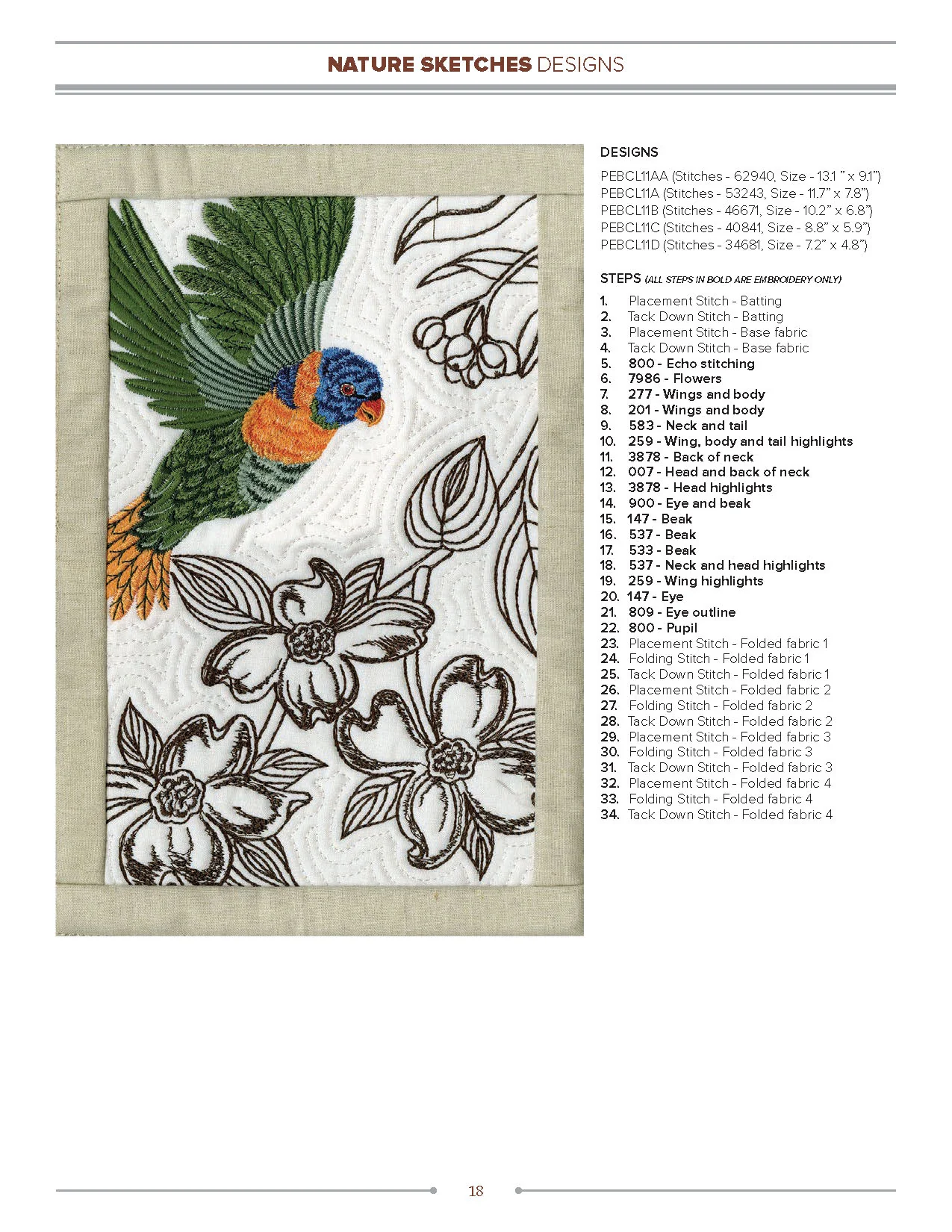 Anita Goodesign Nature Sketches Embroidery Design Collection 272AGHD