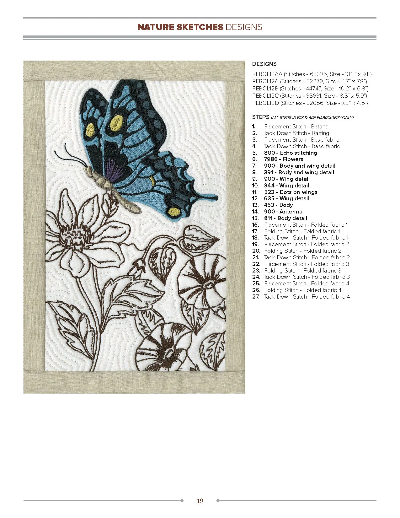 Anita Goodesign Nature Sketches Embroidery Design Collection 272AGHD