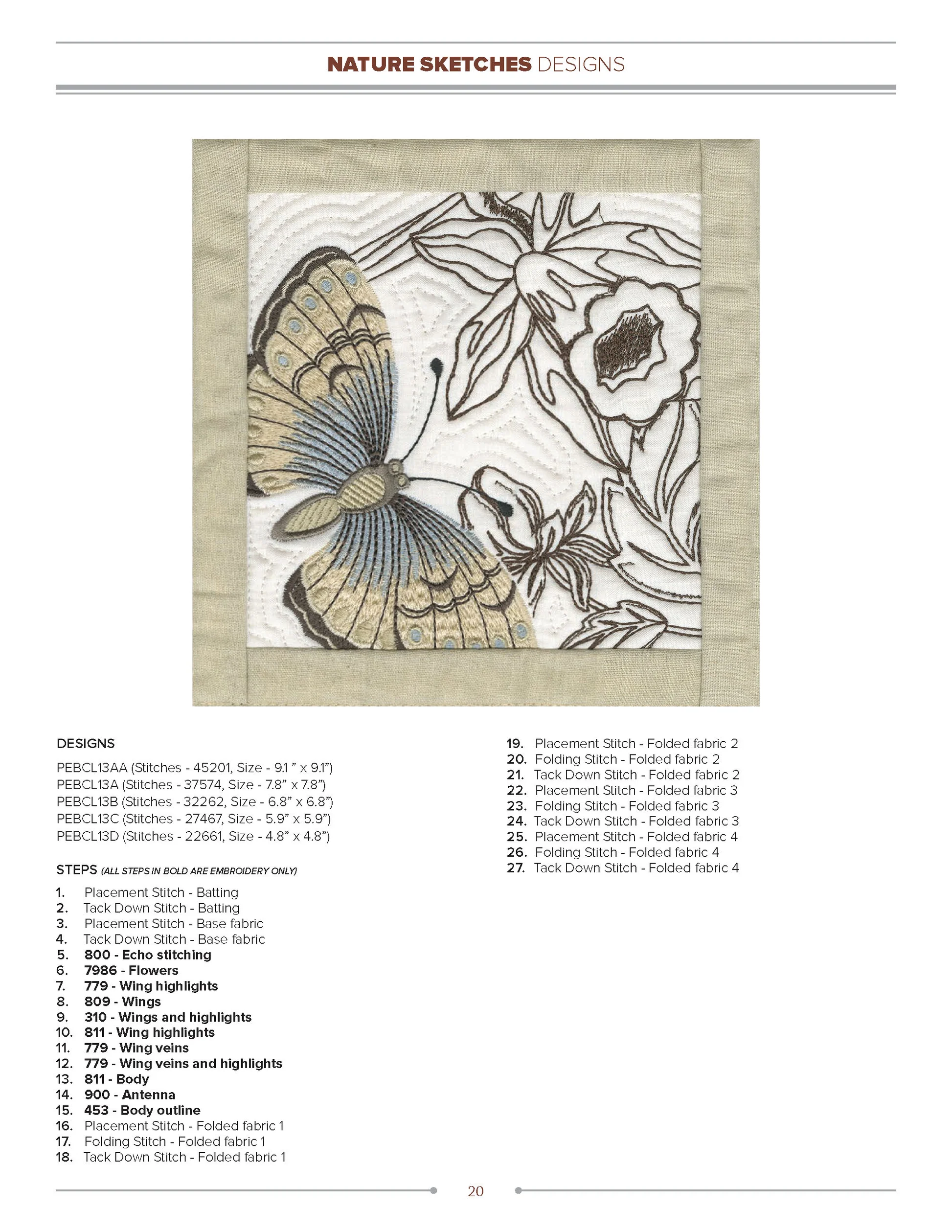 Anita Goodesign Nature Sketches Embroidery Design Collection 272AGHD