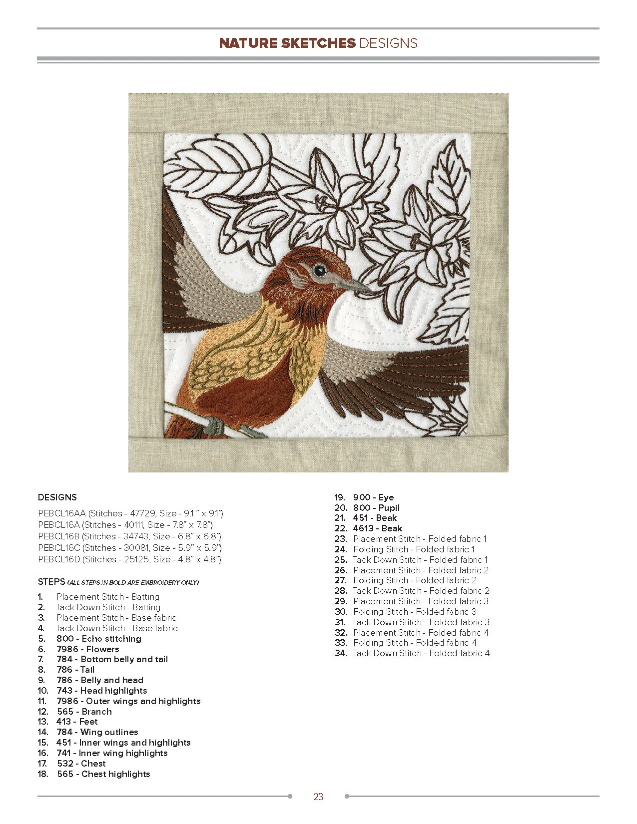 Anita Goodesign Nature Sketches Embroidery Design Collection 272AGHD
