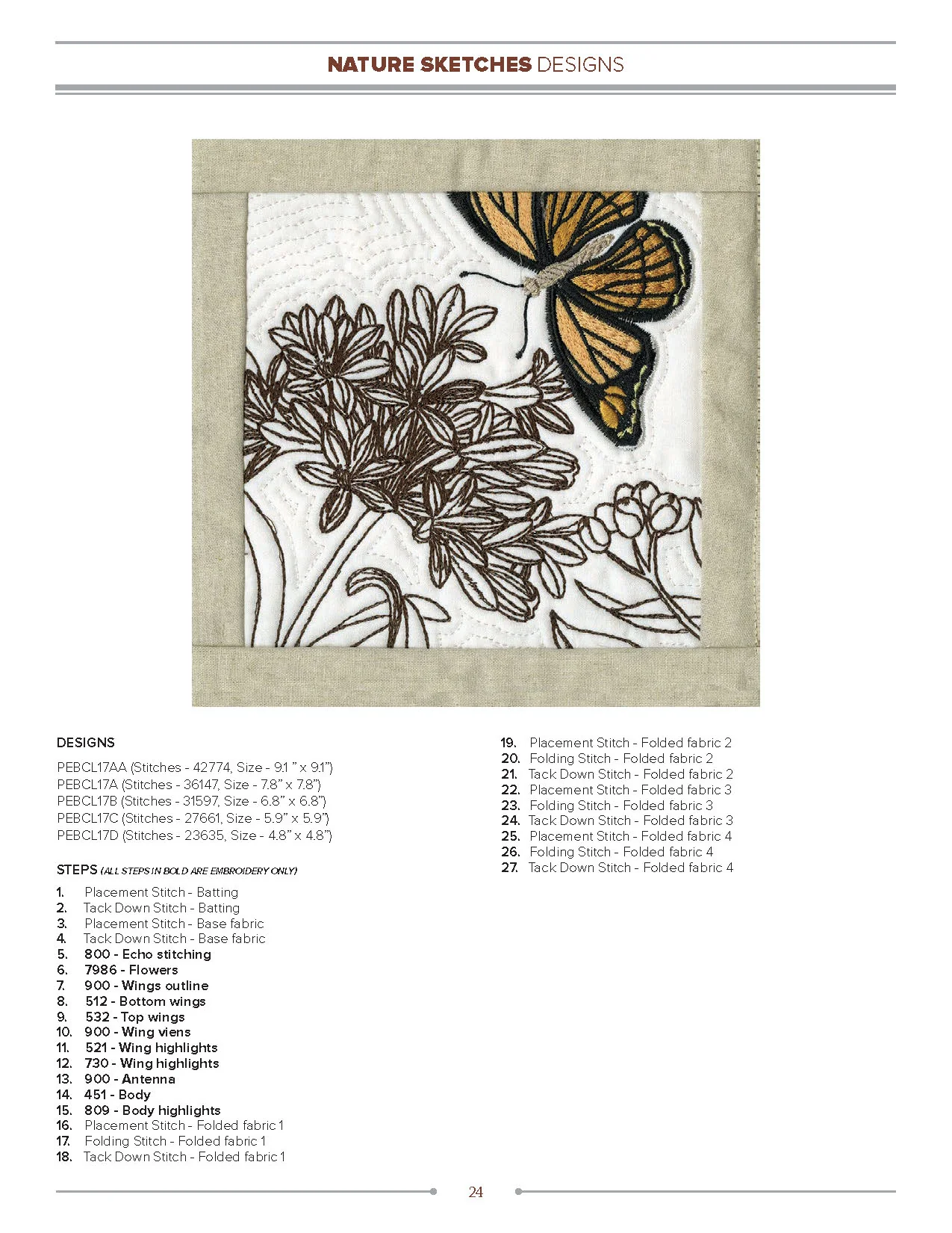 Anita Goodesign Nature Sketches Embroidery Design Collection 272AGHD