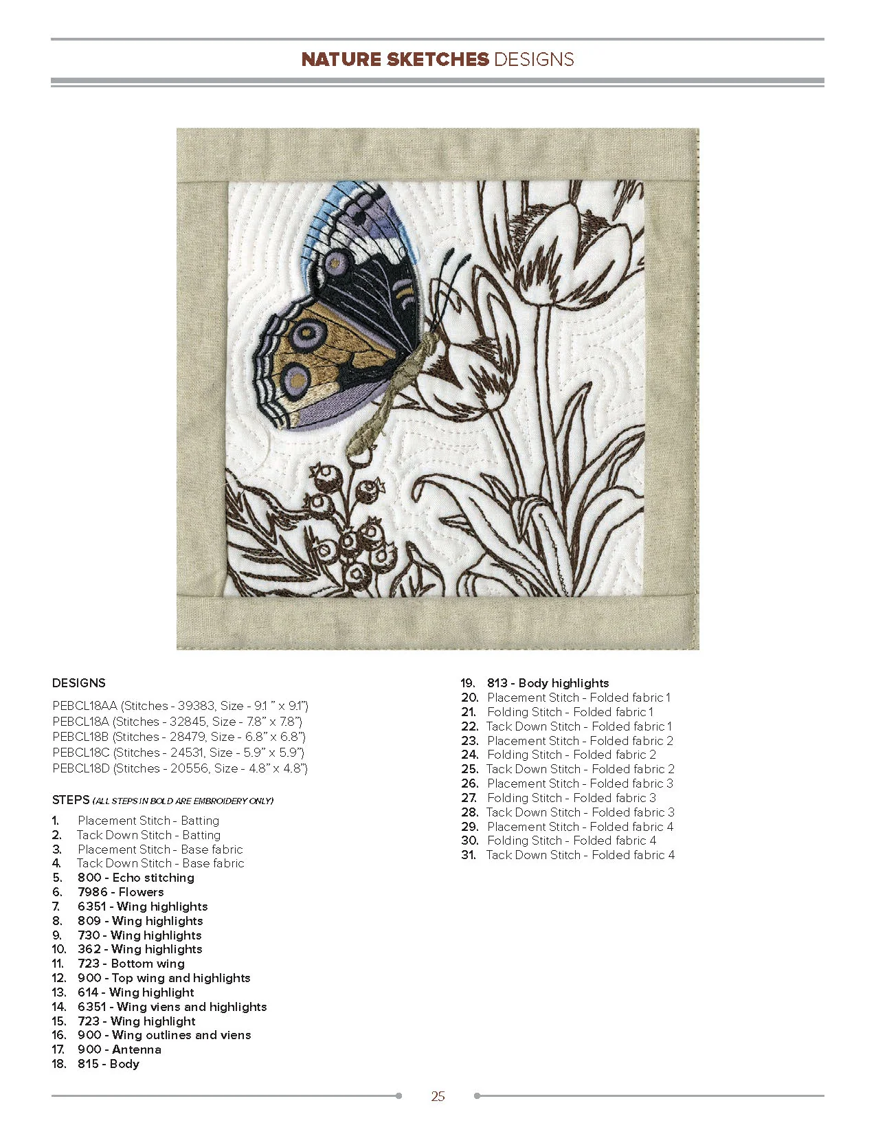 Anita Goodesign Nature Sketches Embroidery Design Collection 272AGHD