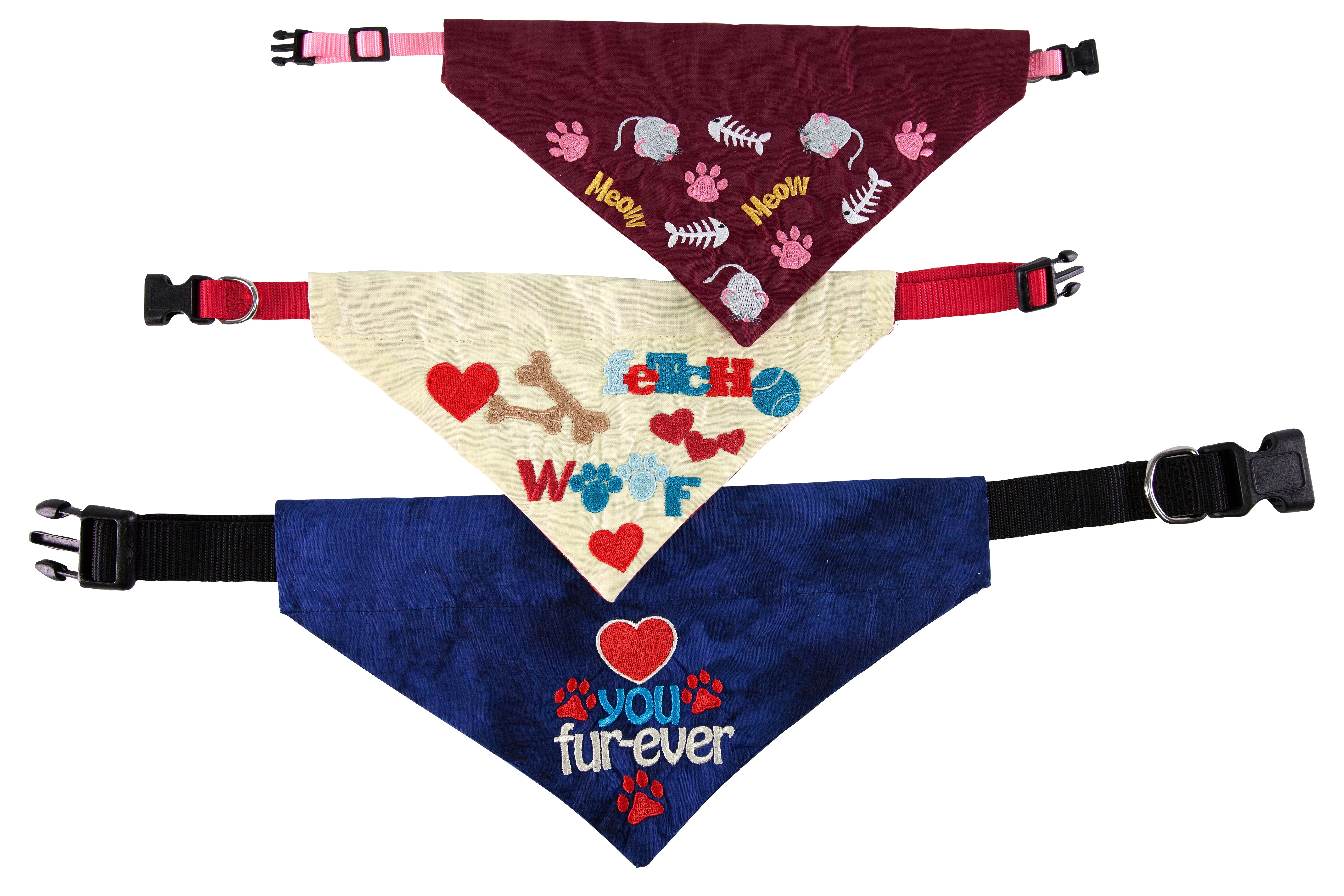 Anita Goodesign Pet Bandanas Embroidery Design Collection PROJ75