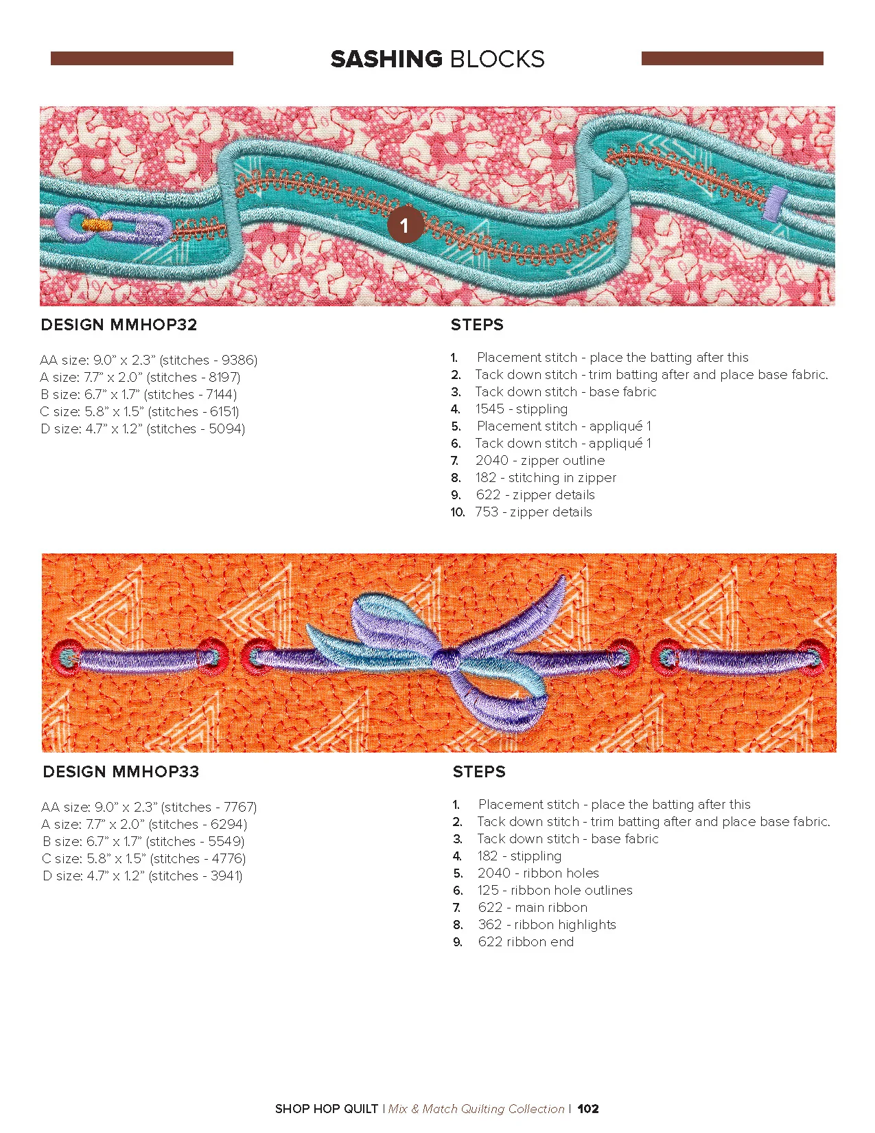 Anita Goodesign Shop Hop Quilt Pattern Collection 300AGHD