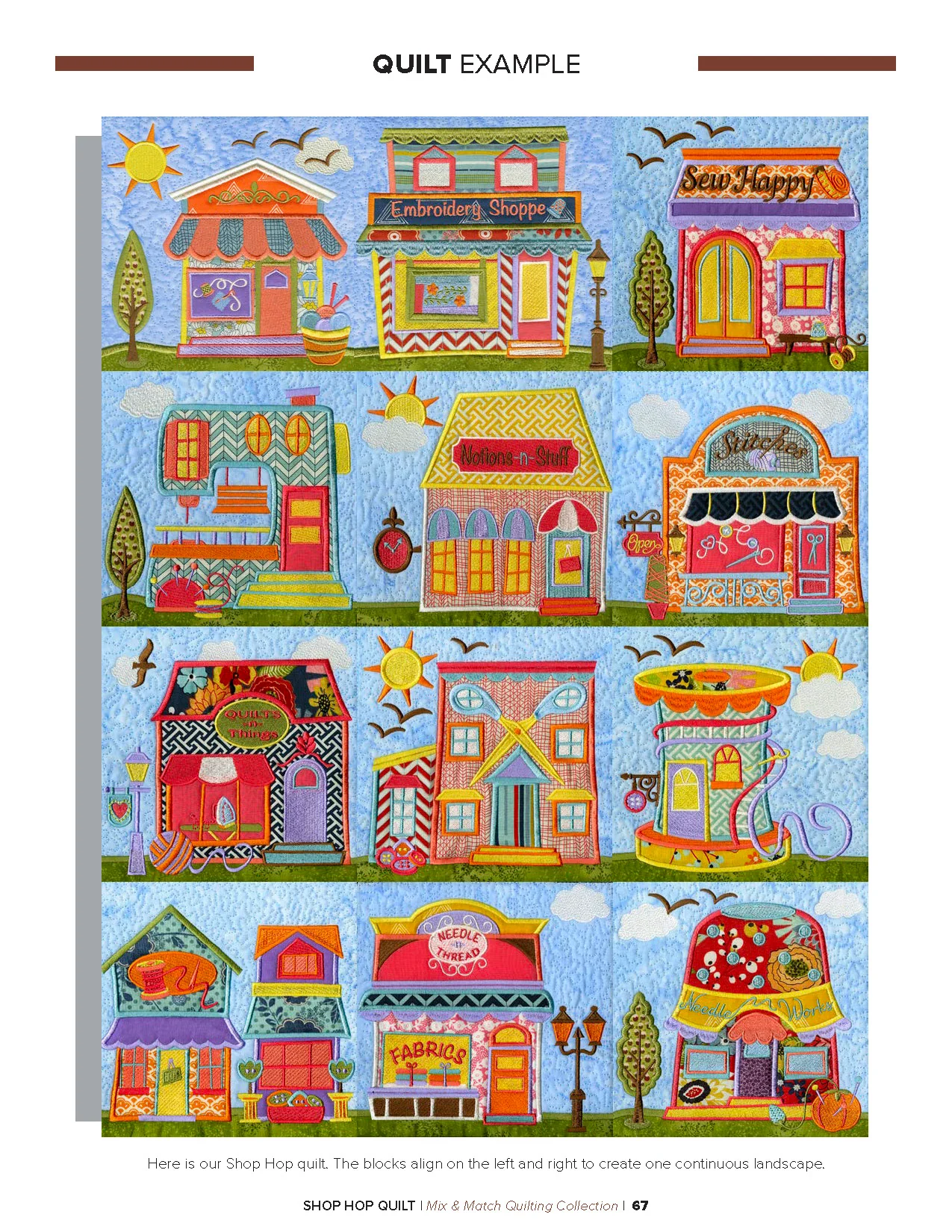 Anita Goodesign Shop Hop Quilt Pattern Collection 300AGHD