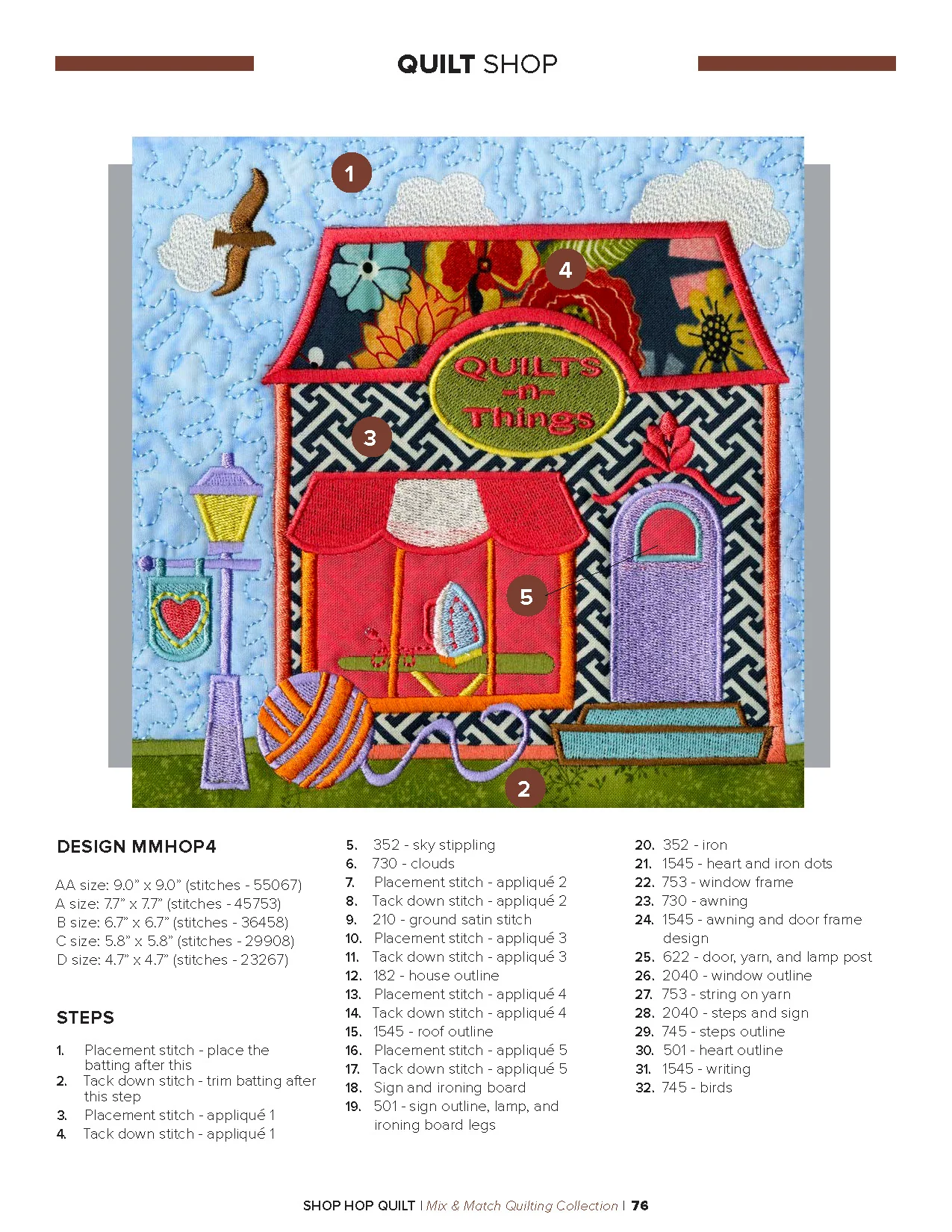 Anita Goodesign Shop Hop Quilt Pattern Collection 300AGHD