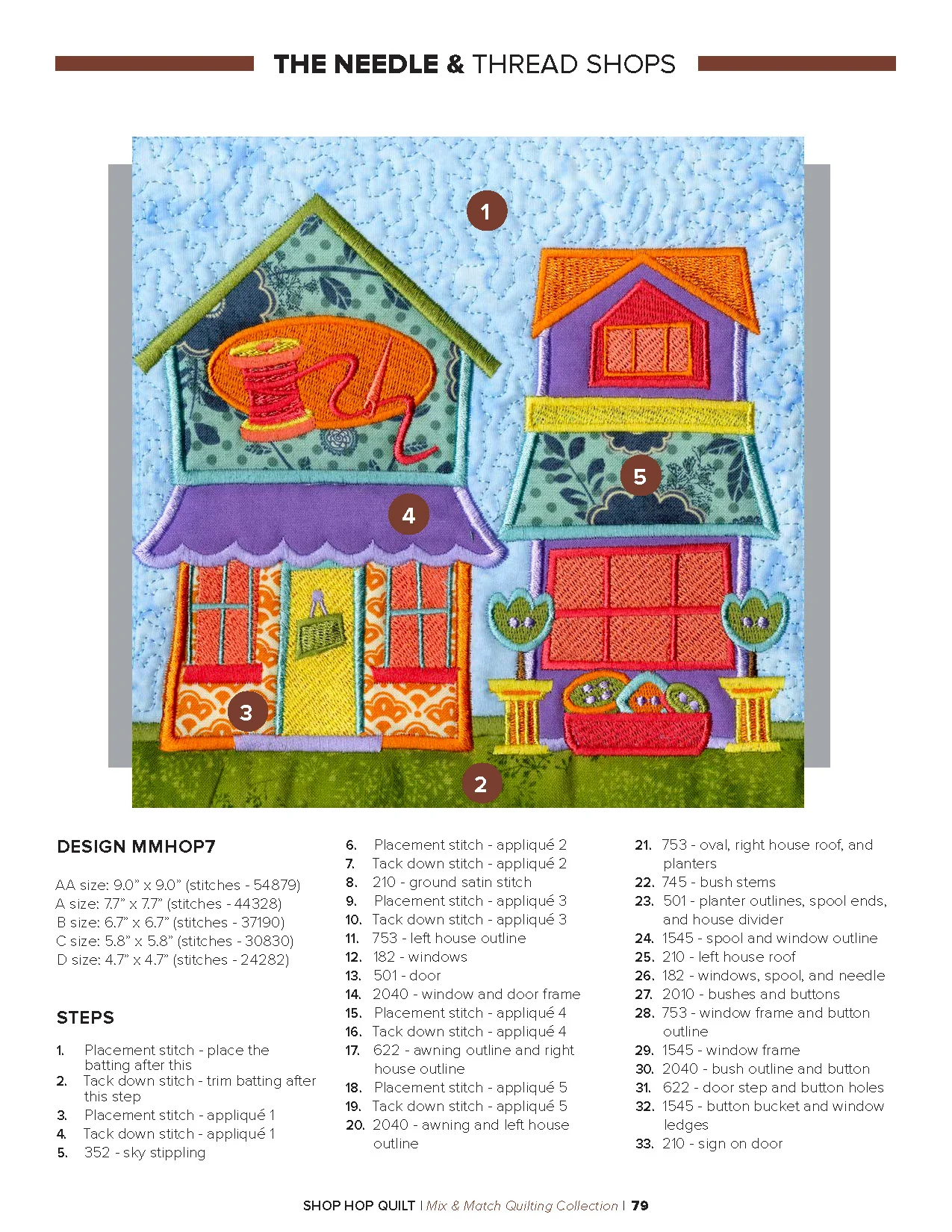 Anita Goodesign Shop Hop Quilt Pattern Collection 300AGHD