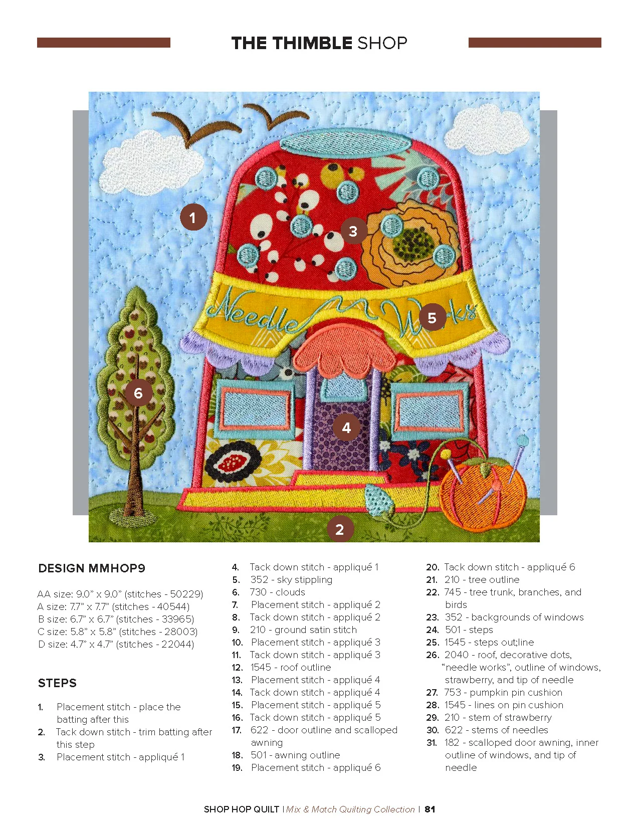 Anita Goodesign Shop Hop Quilt Pattern Collection 300AGHD