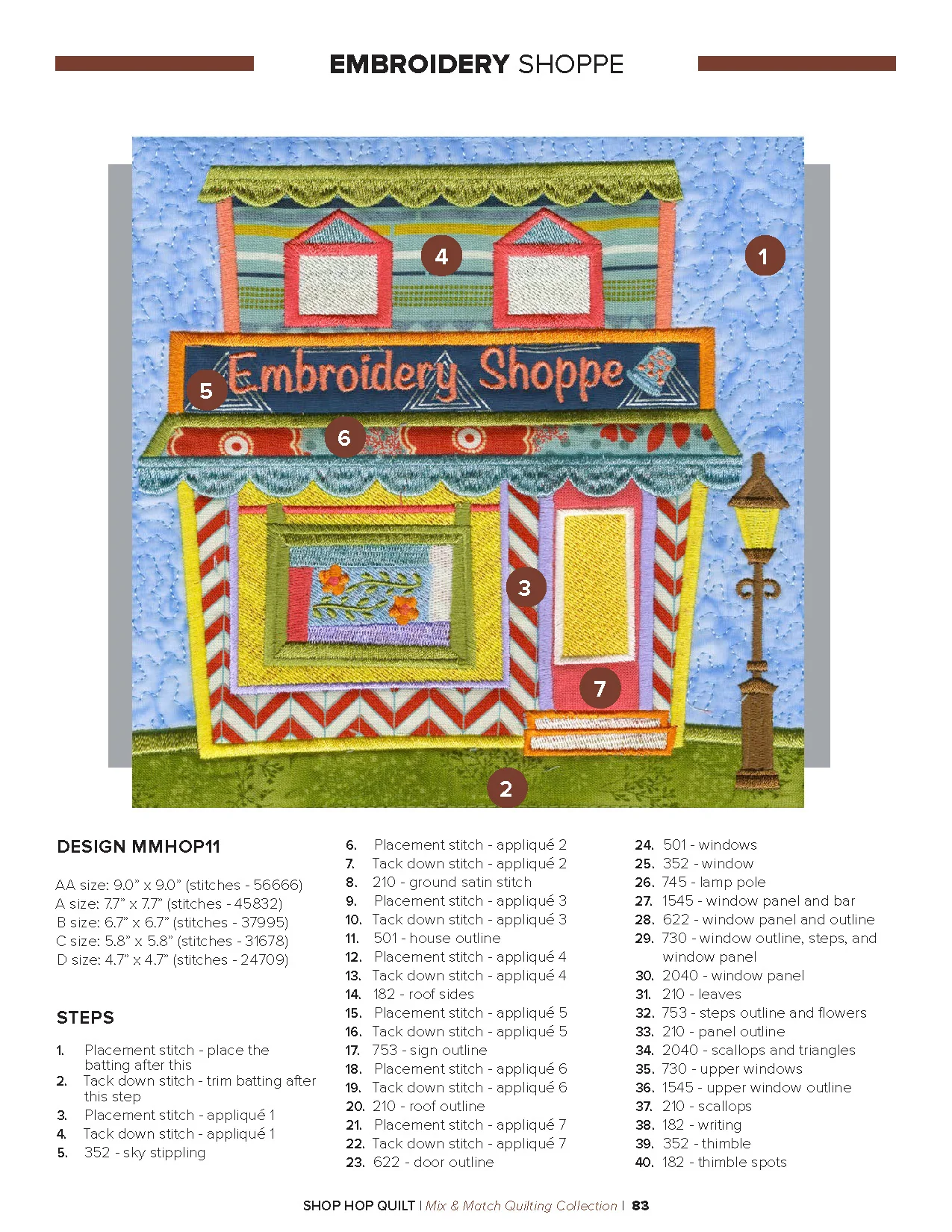 Anita Goodesign Shop Hop Quilt Pattern Collection 300AGHD